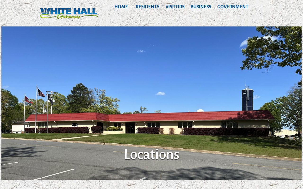 White Hall Police Department contact page for arrest record requests